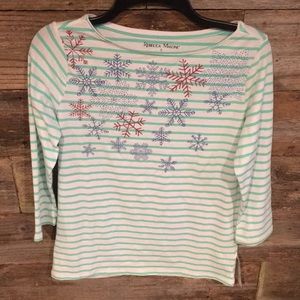 ❄️ NWT Rebecca Malone Christmas Top